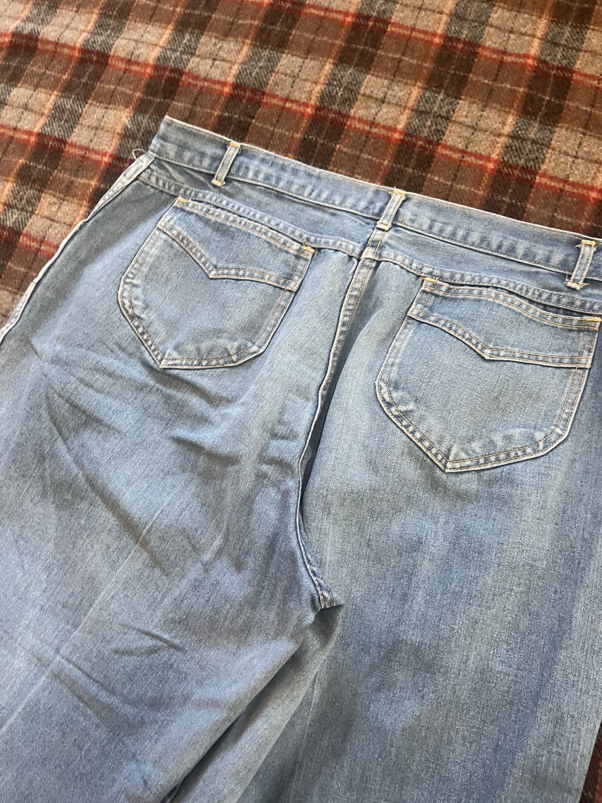 Other Vintage 90s super wide baggy pleated Light washed pants 36 Size US 35 - 10 Thumbnail
