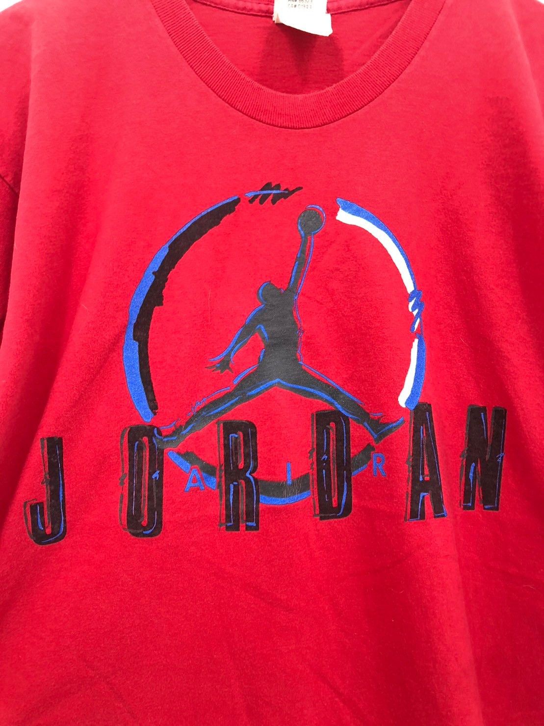 Jordan Brand × Nike × Vintage Vintage 90's Nike Jordan shirt Gray Tag label wts01 Size US M / EU 48-50 / 2 - 3 Thumbnail