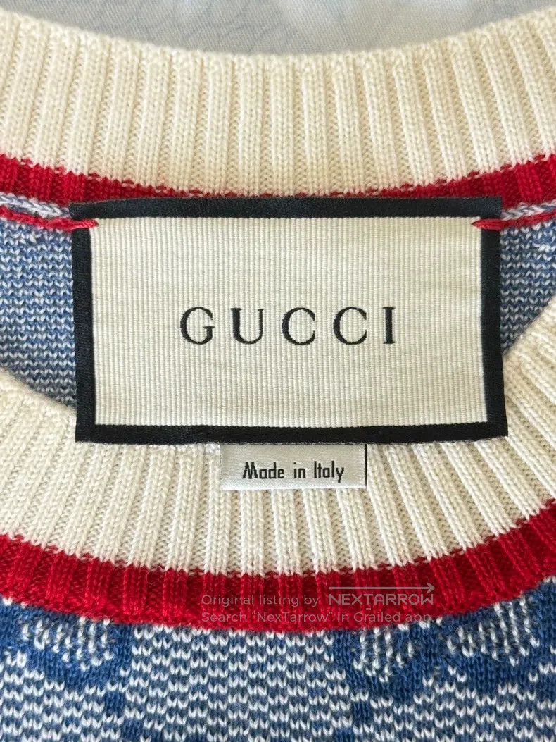 Gucci Gucci Blue full-print bow knitted dress Size XS / US 0-2 / IT 36-38 - 7 Thumbnail