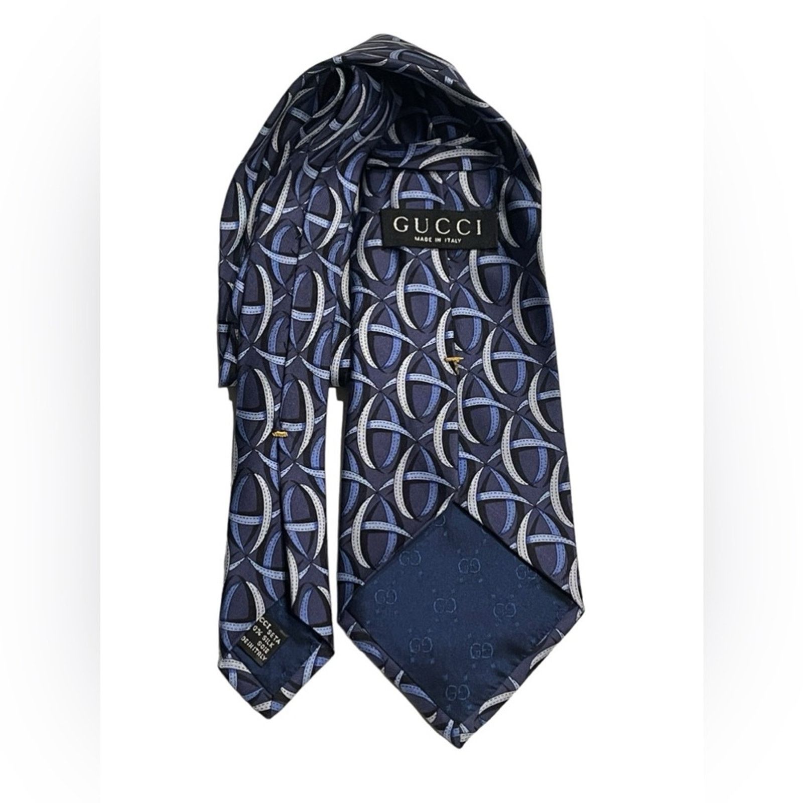 Gucci Vintage Gucci 100% Silk Mens Tie Size ONE SIZE - 3 Thumbnail