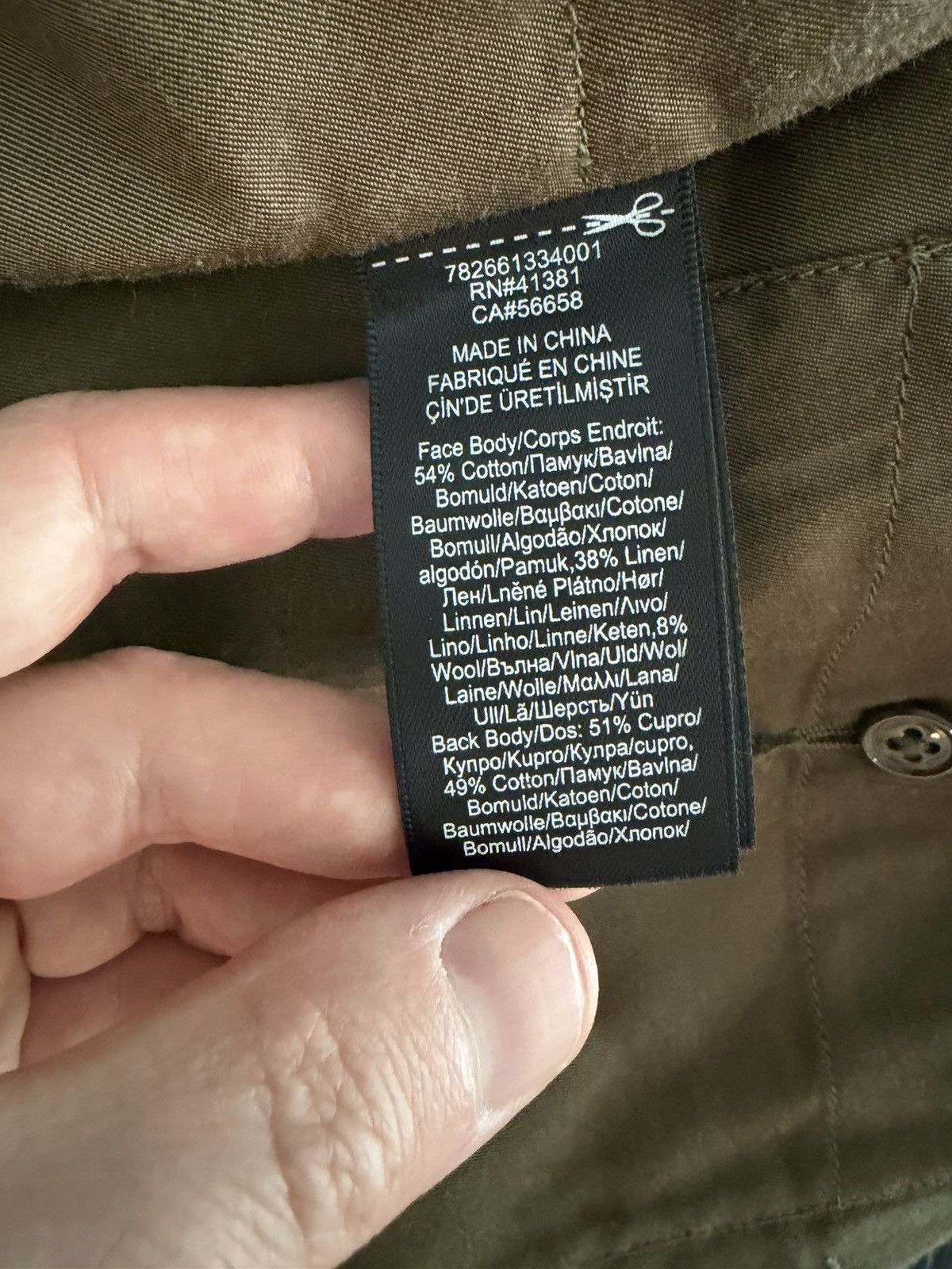 RRL Ralph Lauren RRL Olive Green Cotton Vest - collector’s item Size 40R - 4 Thumbnail