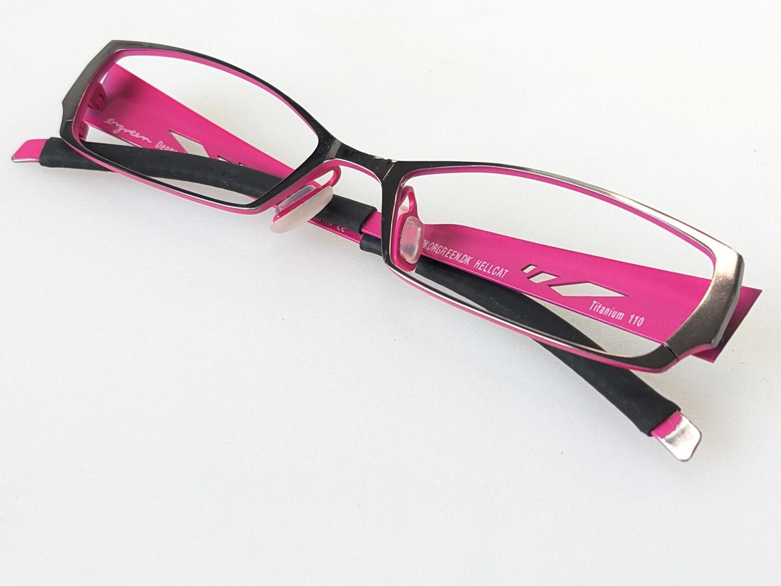 Other Orgreen Japan Hellcat Women Eyeglasses Pink Rectangular Size ONE SIZE - 8 Thumbnail