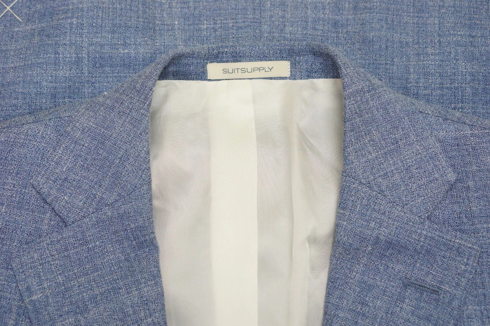 Suitsupply Men Suitsupply Suit Lazio Single Breasted Blue Linen US40 Size 40R - 5 Thumbnail