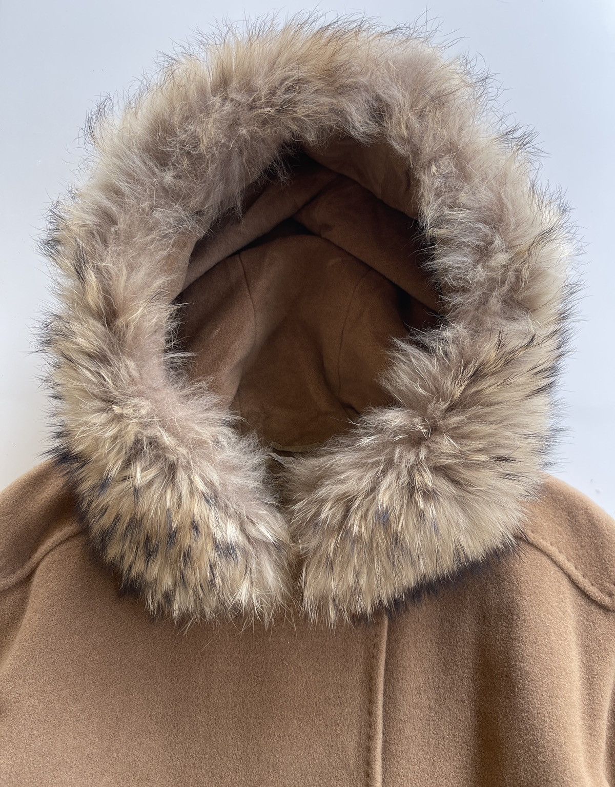 Max Mara Max Mara Double Breasted Camel Hair Hoodies Coat Size M / US 6-8 / IT 42-44 - 8 Thumbnail