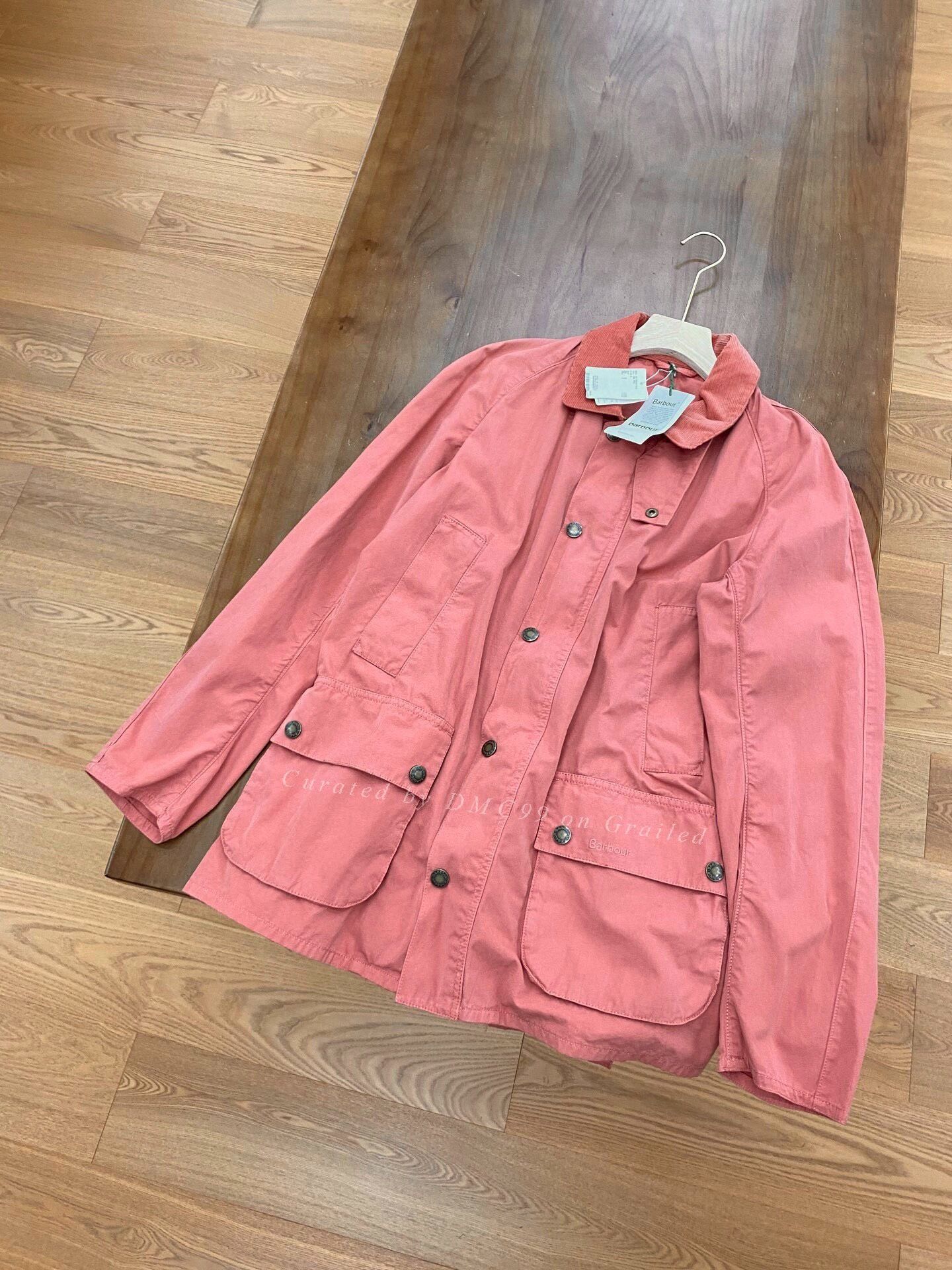 Barbour Barbour Pink Wax-Free Utility Jacket Size S / US 4 / IT 40 - 1 Thumbnail