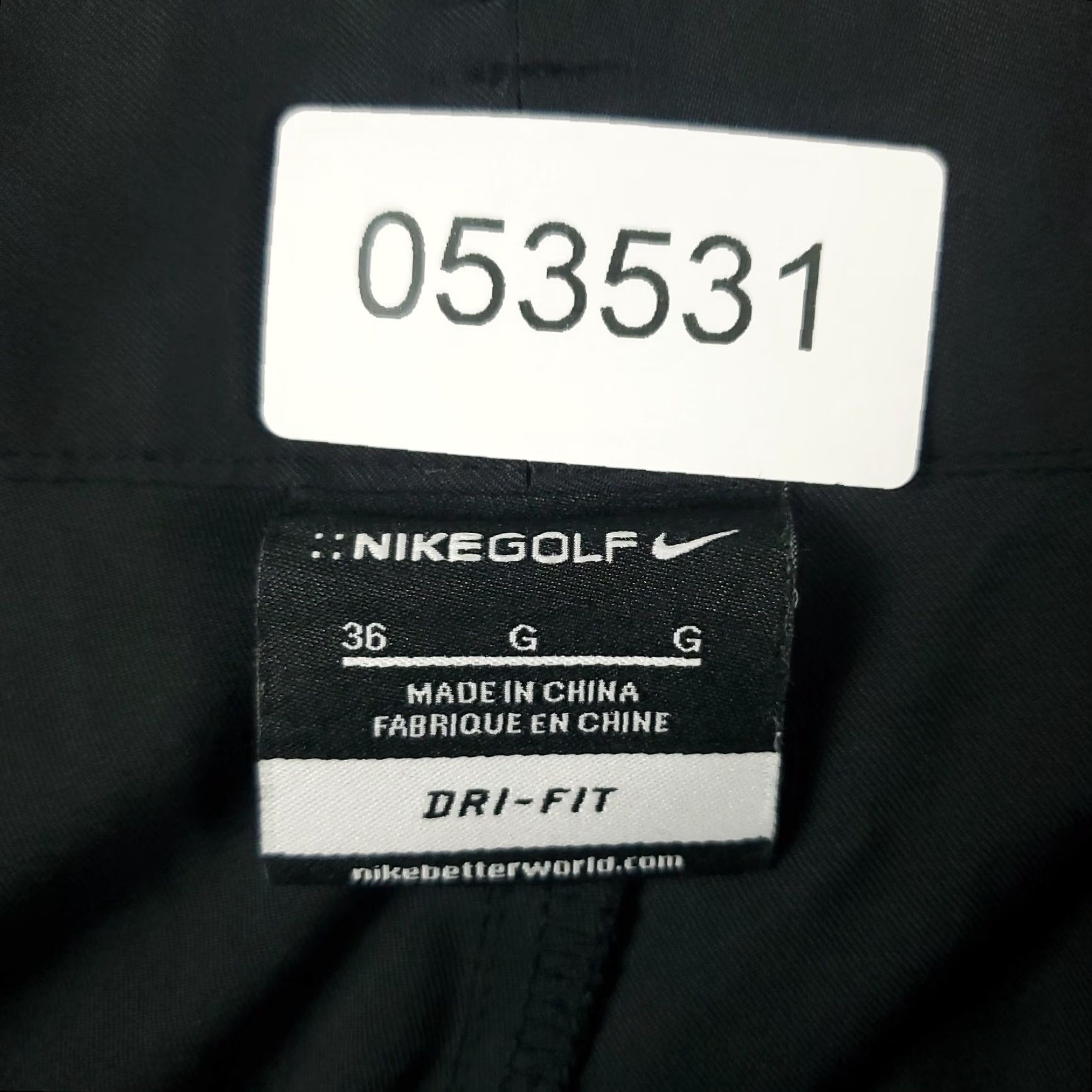Nike Nike Shorts Mens 36 Black Golf Dri Fit Casual Flat Front Chino Size US 36 / EU 52 - 8 Thumbnail