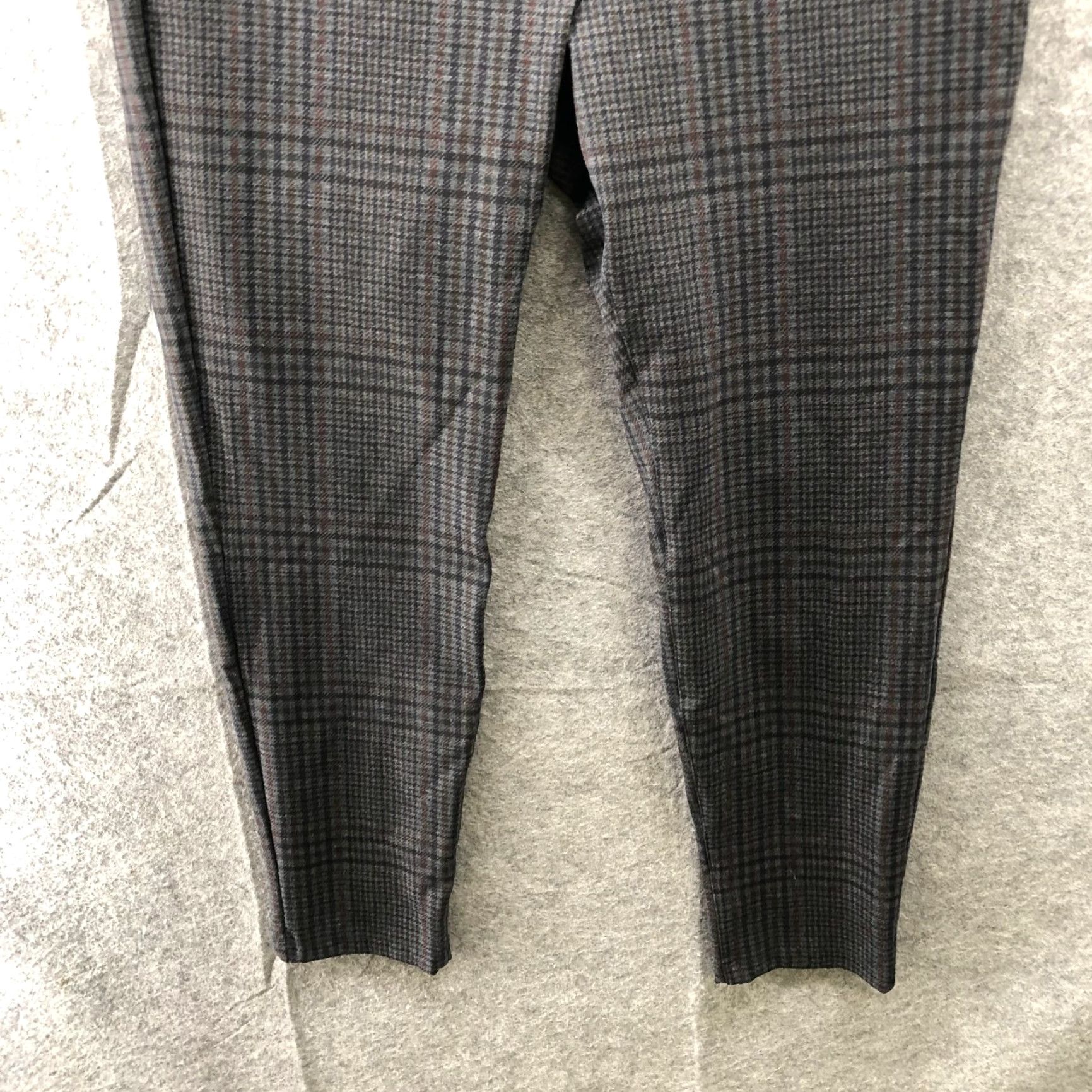 Sanctuary sanctuary x Anthropologie Ponte Legging Pants Womens XLP Gray Brown Plaid Skinny - Pink? Wait. Size 40" / US 18 - 4 Thumbnail