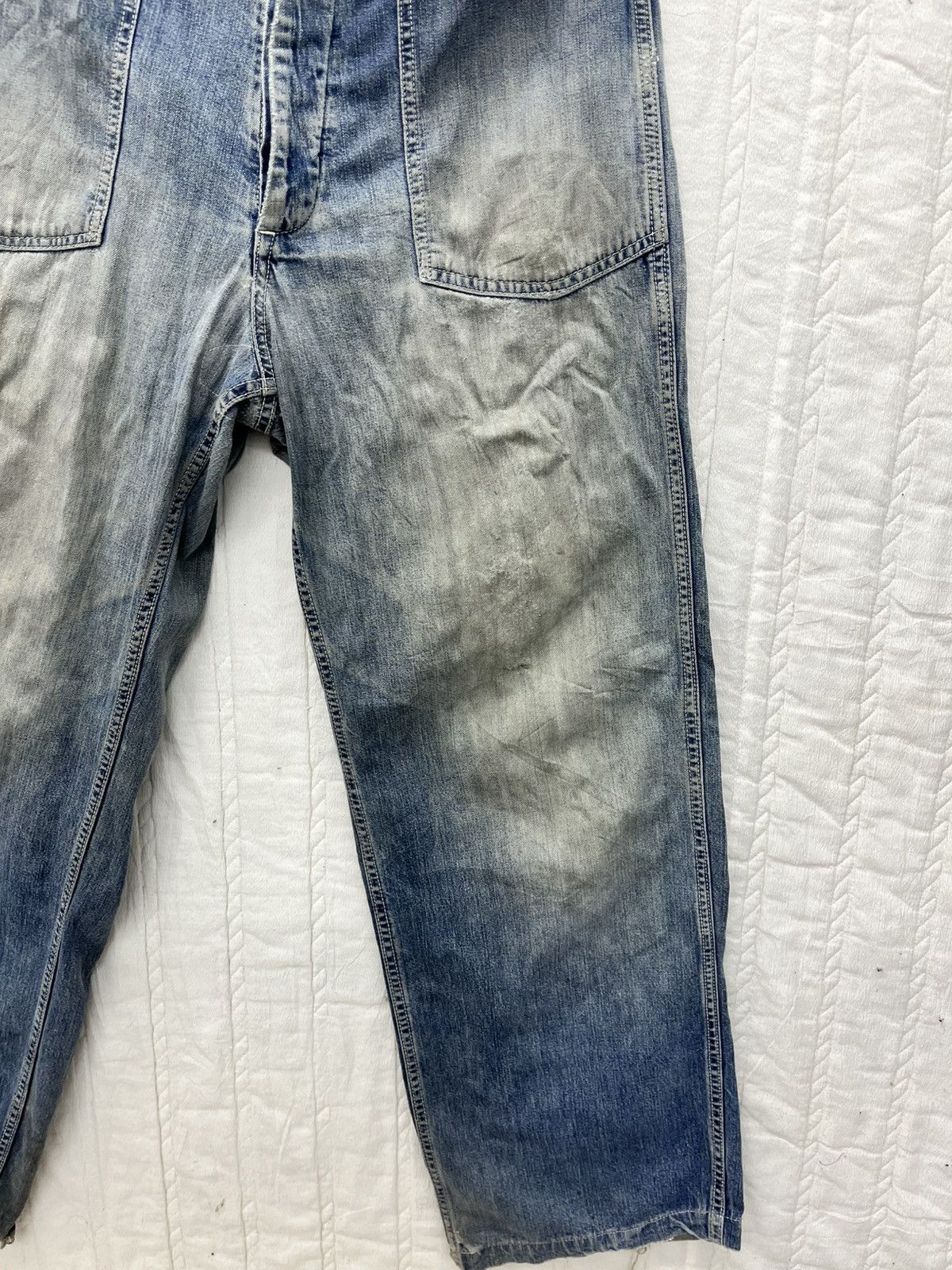 Vintage US ARMY DISTRESSED CARPENTER DENIM Size US 31 - 3 Thumbnail