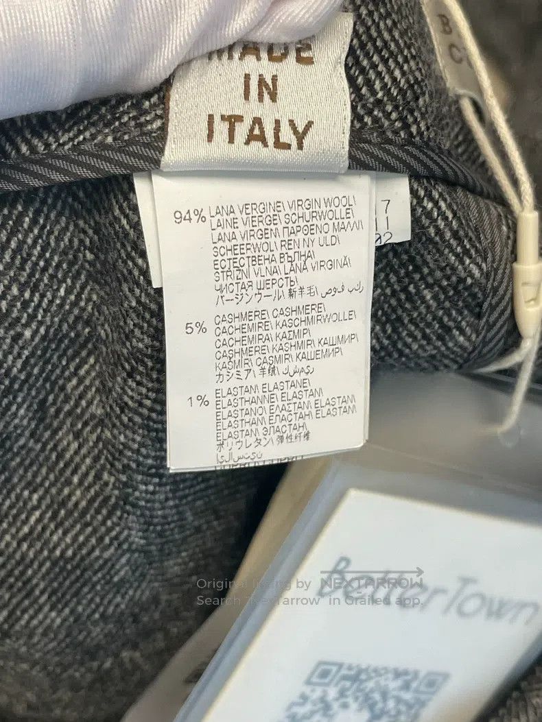 Brunello Cucinelli Brunello Cucinelli Dark Gray Wool Trousers Size 25" / US 0 / IT 36 - 5 Thumbnail