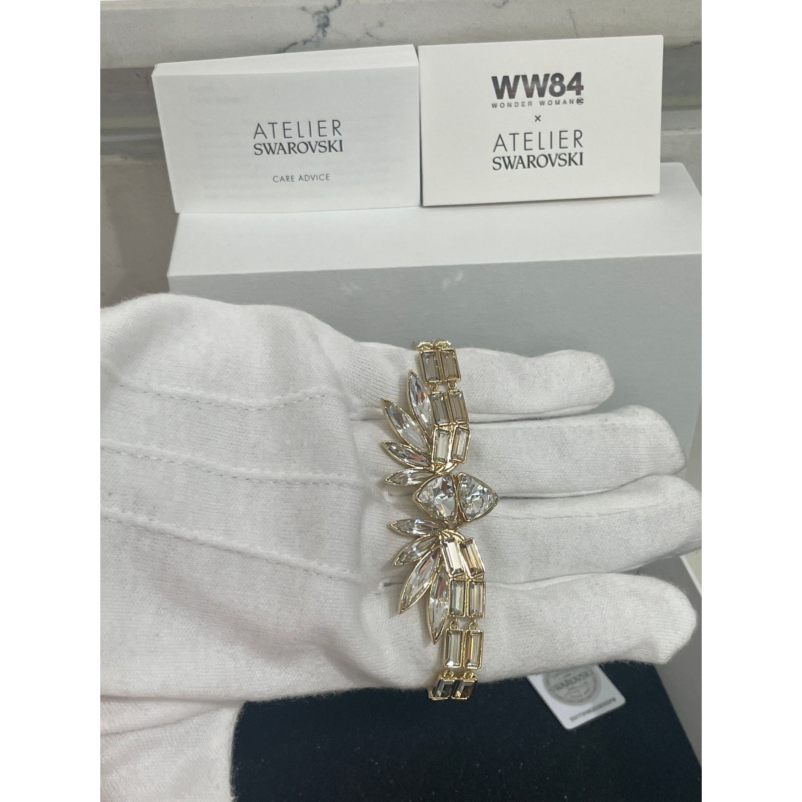 Swarovski Swarovski Wonder Woman bangle Gold tone Bracelet Size ONE SIZE - 2 Thumbnail