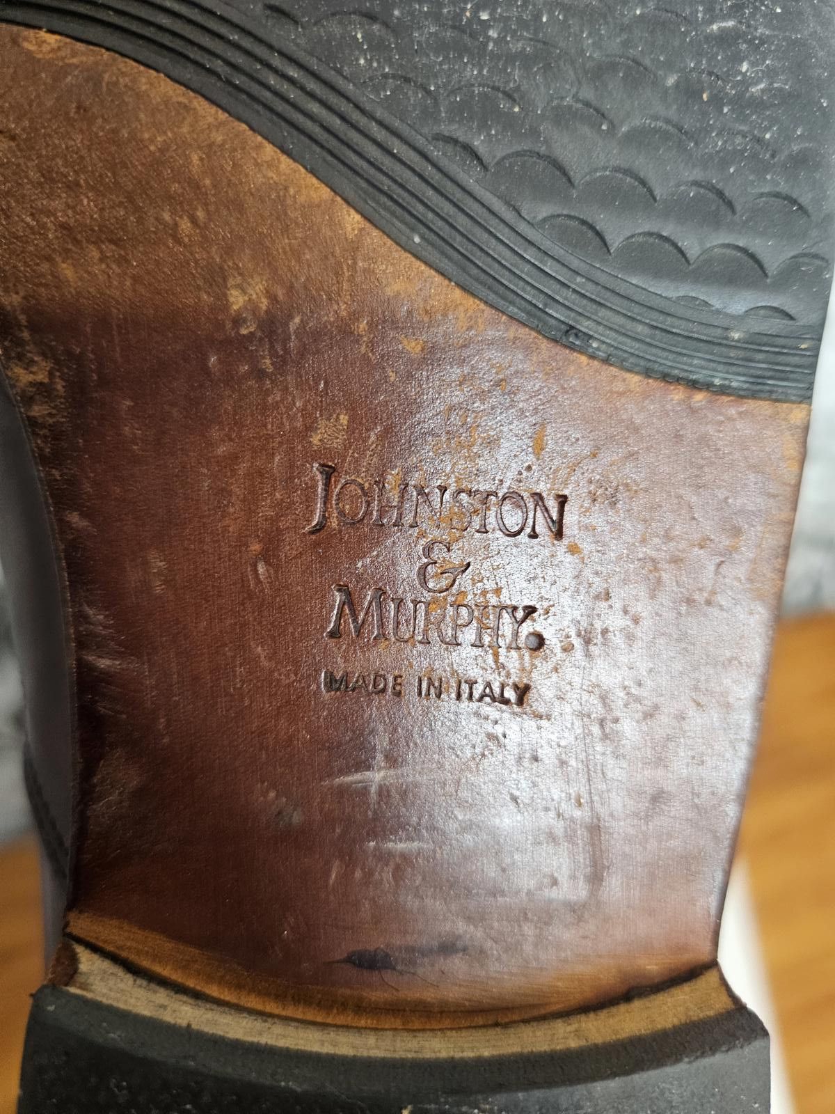 Johnston & Murphy Johnston & Murphy Shoes Brown Mens Size 9.5 Leather Hightops Size US 9.5 / EU 42-43 - 8 Thumbnail