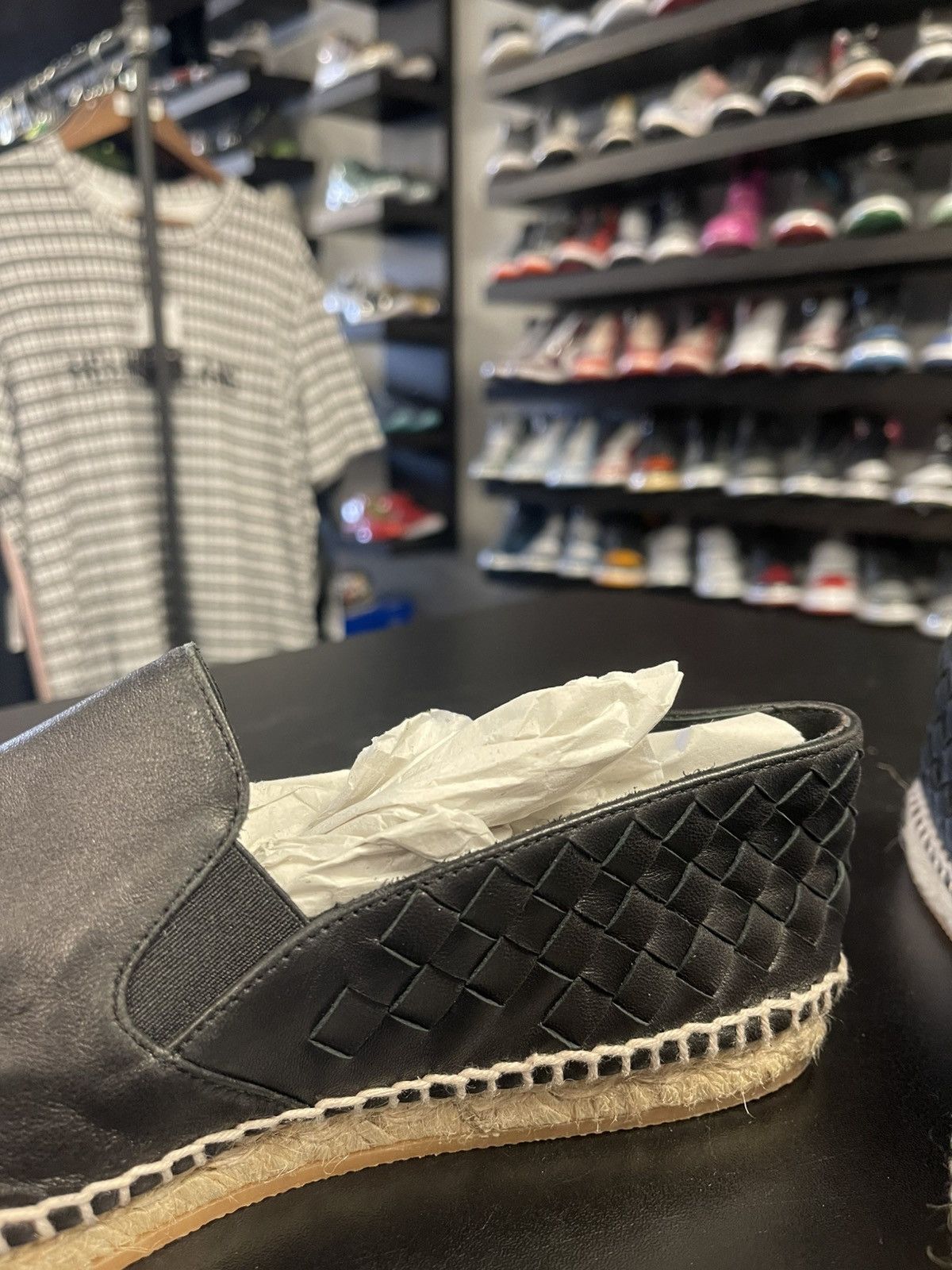 Bottega Veneta Size 7US/37 - Bottega Veneta Woven Leather Espadrille Flats Size US 7 / IT 37 - 6 Thumbnail