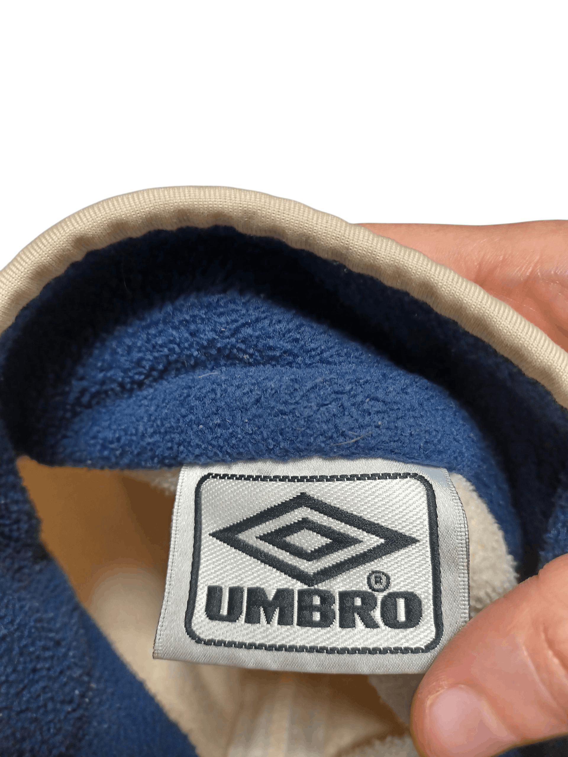 Umbro UMBRO VINTAGE FLEECE BEIGE 1/3 FLEECE SWEATSHIRT Size US L / EU 52-54 / 3 - 5 Thumbnail
