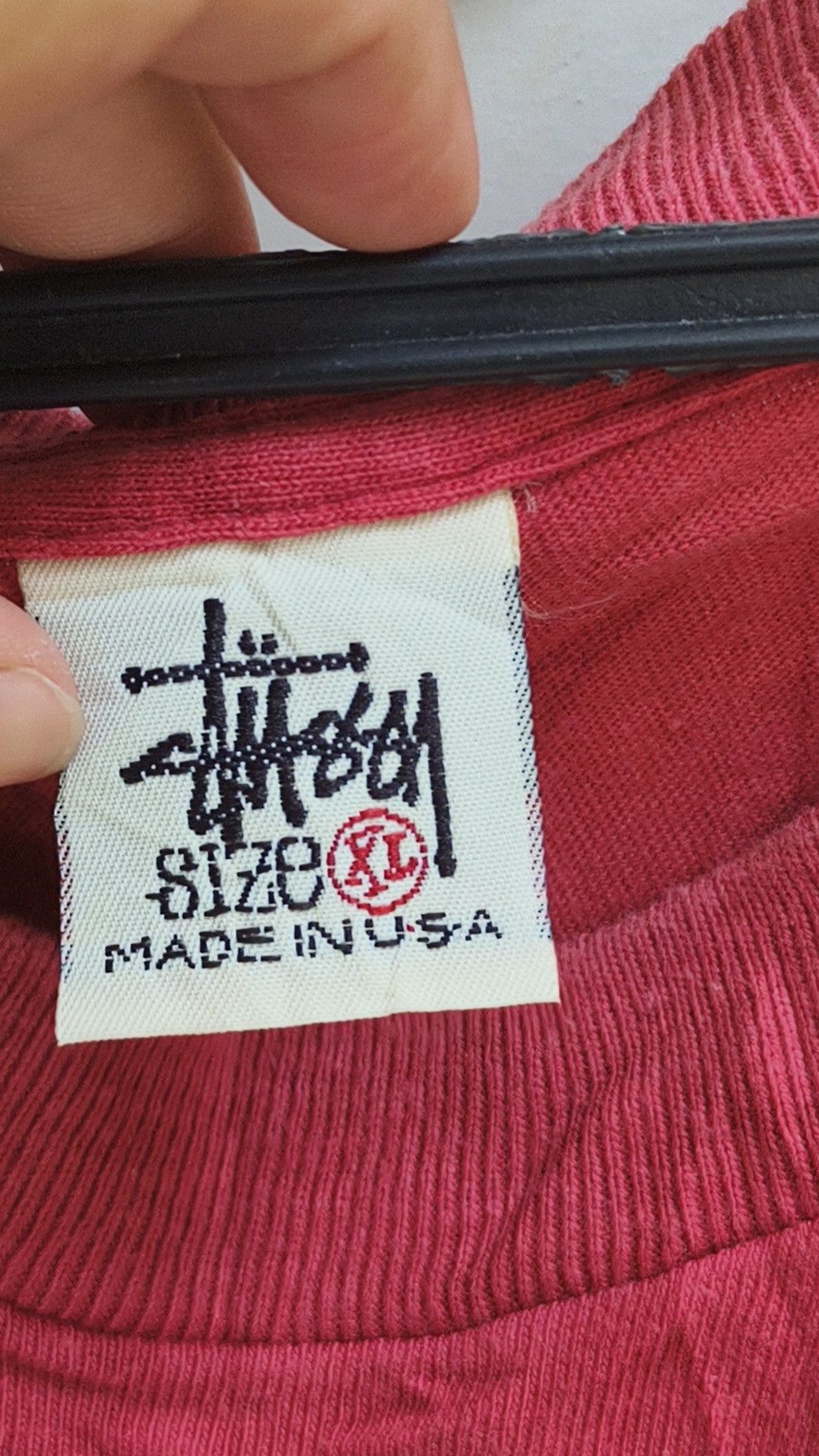 Stussy 90s Stüssy logo T-shirt with white USA tag very rare Size US XL / EU 56 / 4 - 4 Thumbnail