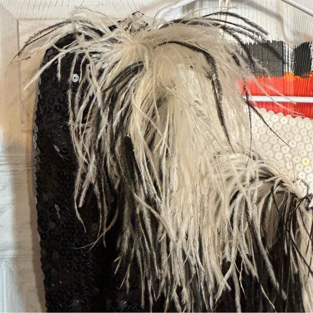 Designer Alyce designs size six black and white sequins ballgown Size M / US 6-8 / IT 42-44 - 2 Thumbnail