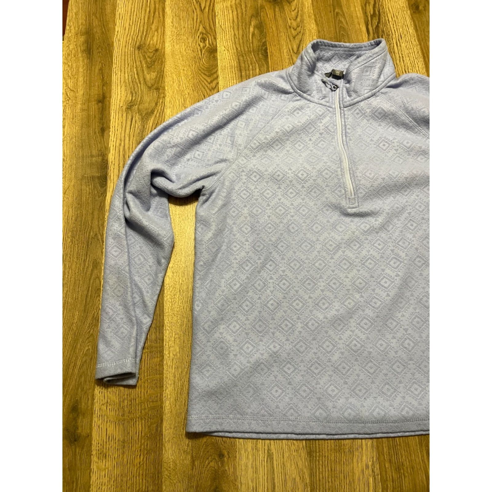 Eddie Bauer Eddie Bauer Shirt Women's Large Purple Long Sleeve 1/4 Zip Activewear T-Shirt Size L / US 10 / IT 46 - 3 Thumbnail