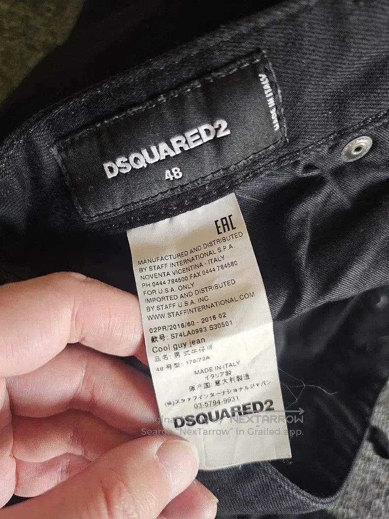Dsquared2 Dsquared2 Cool Guy Black Denim Jeans. Size US 32 / EU 48 - 5 Thumbnail