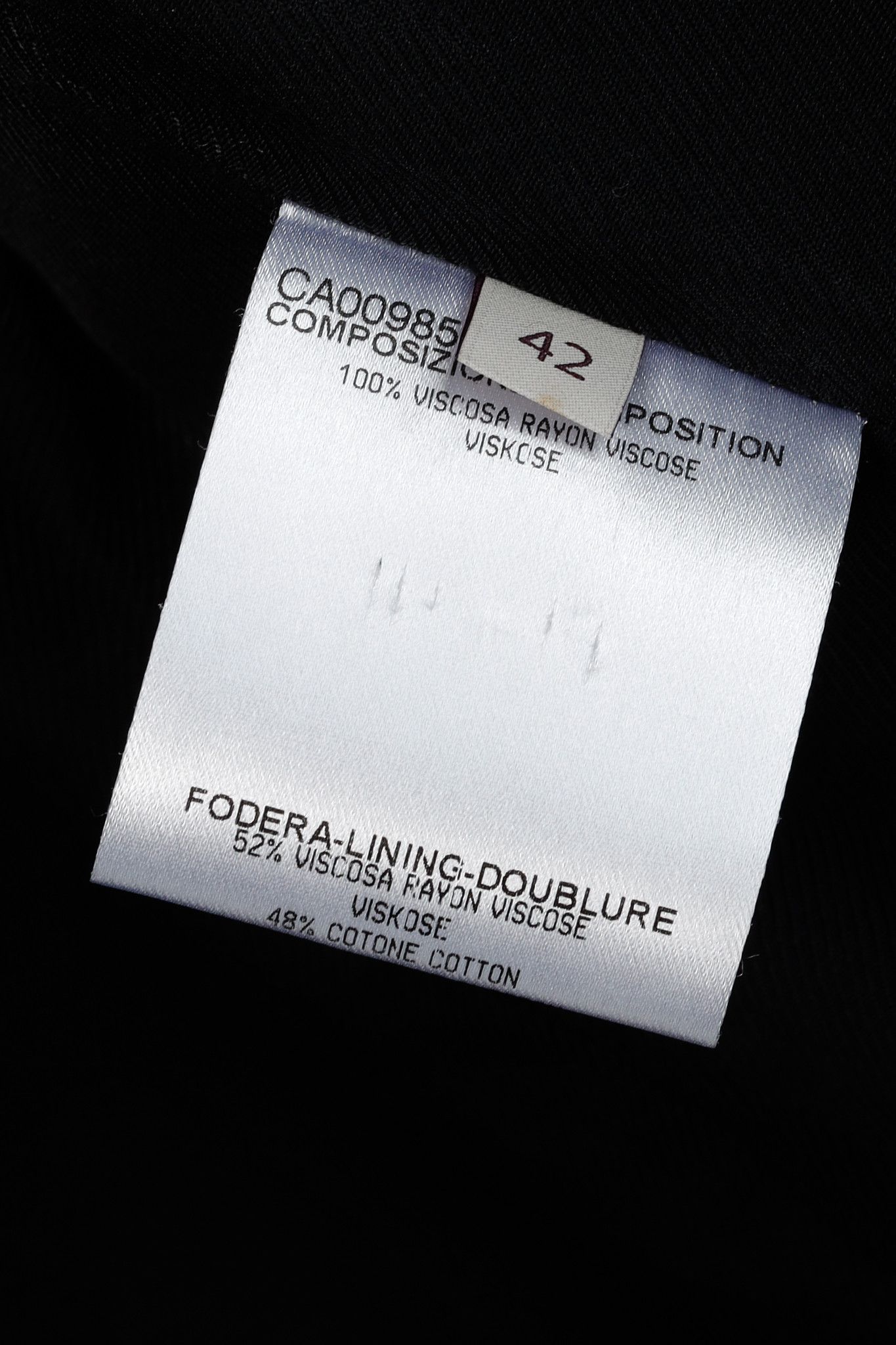 Stella McCartney Stella McCartney PF/12 Black Viscose-Crepe Longline Blazer Size M / US 6-8 / IT 42-44 - 8 Thumbnail