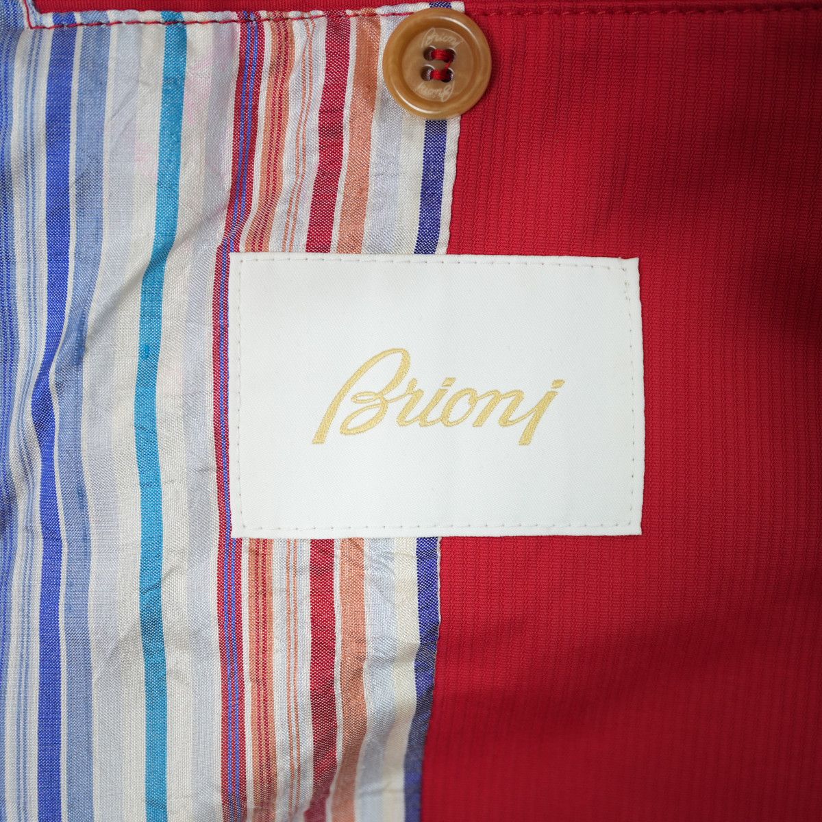 Brioni BRIONI Stand Collar Blouson (Red) Size US S / EU 44-46 / 1 - 5 Thumbnail