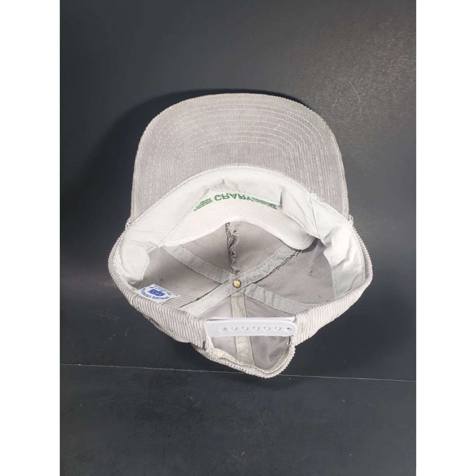 Vintage Vintage Crary Industries Cat Trucker Hat Corduroy N Dakota Ag Farm Snapback Cap Gray Cotton Adjustable Men Size ONE SIZE - 6 Thumbnail