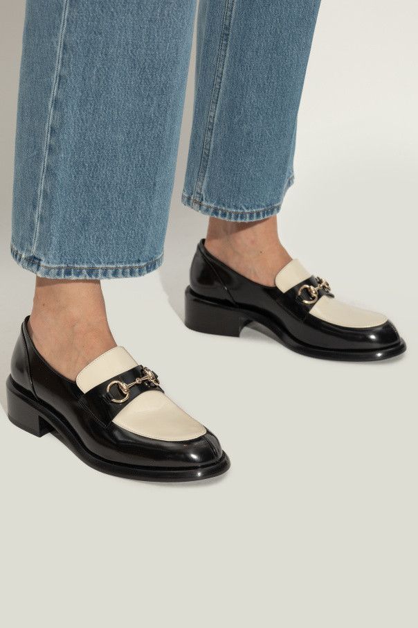 Gucci o1loc1c0326 834762 Women's Loafers With Horsebit Shoes Size US 7.5 / IT 37.5 - 2 Thumbnail
