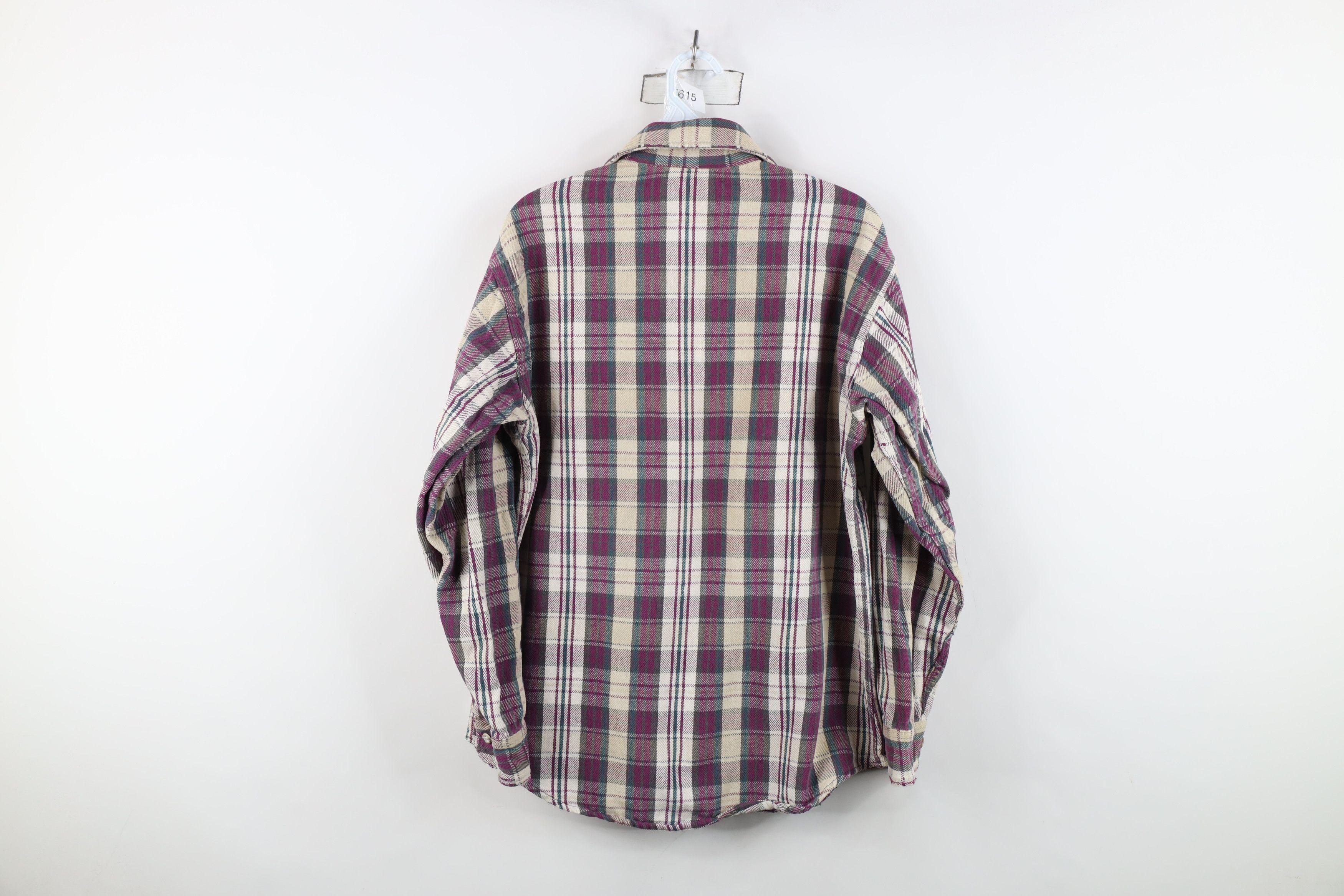Vintage Vintage 90s Streetwear Heavyweight Flannel Button Shirt USA Size US M / EU 48-50 / 2 - 13 Thumbnail