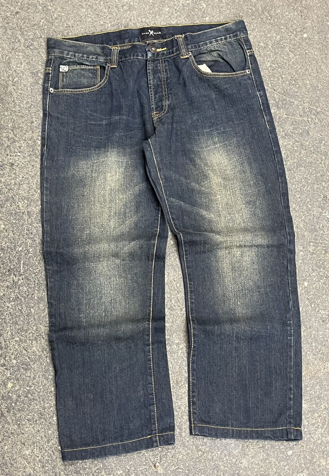 Ecko Unltd. × Vintage Y2k baggy fit faded dark wash denim skater hype rare drill Size US 36 / EU 52 - 1 Thumbnail