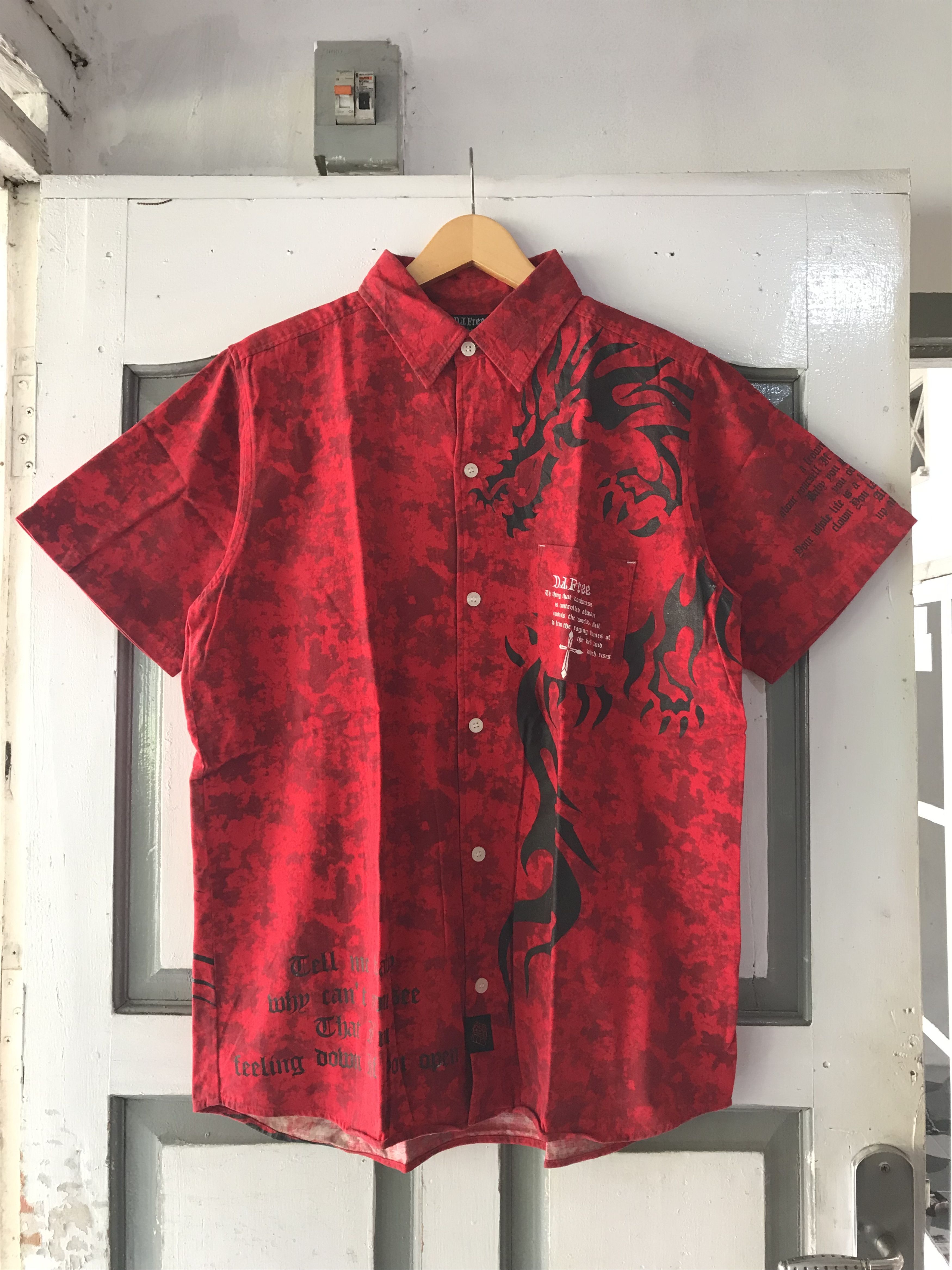 14th Addiction × 20471120 × Beauty Beast Y2K DJ FREE Poem Tribal Shirts Size US L / EU 52-54 / 3 - 1 Thumbnail