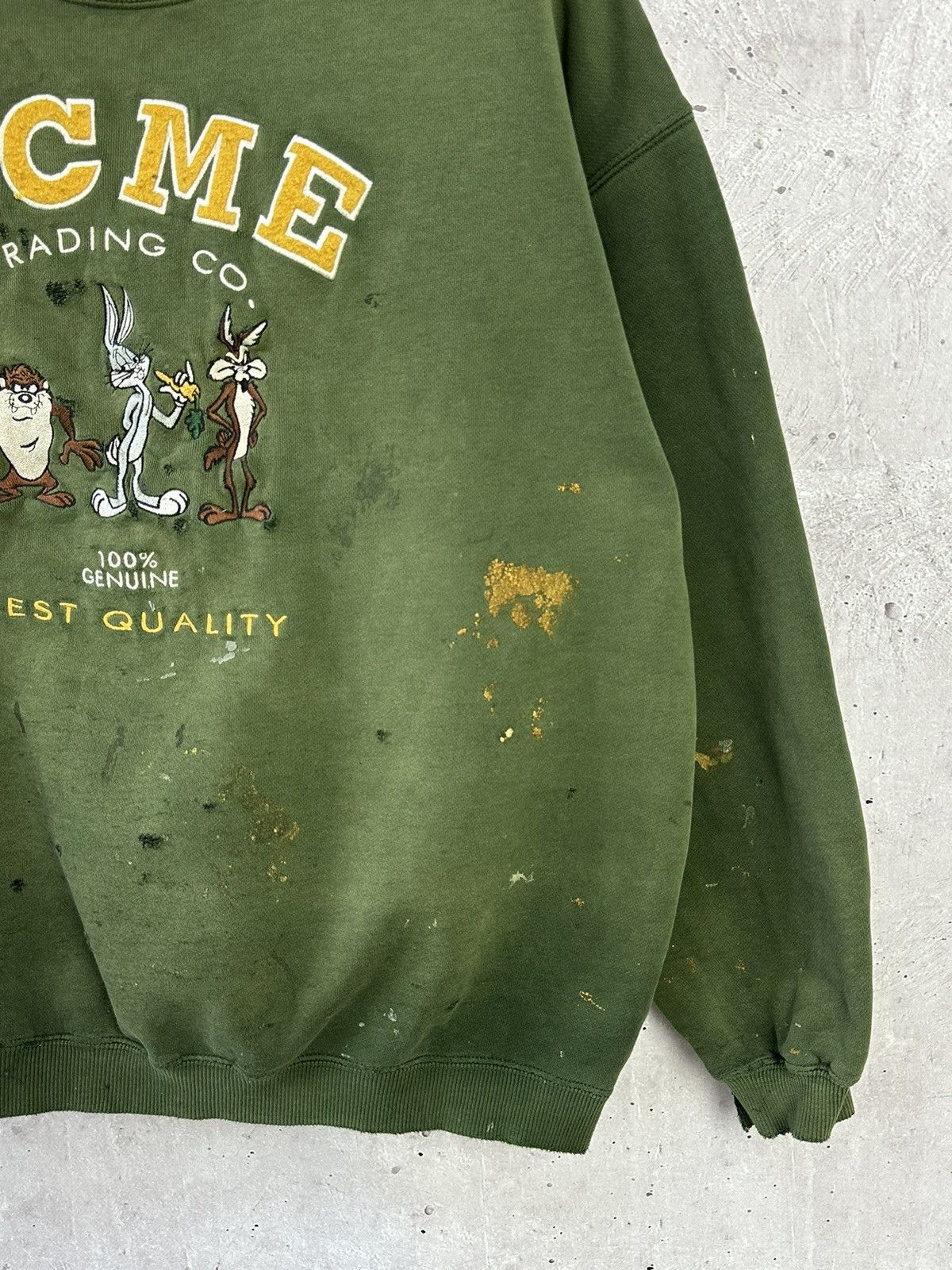 Vintage Y2K Vintage Warner Bros Faded Killed Sweatshirt Size US L / EU 52-54 / 3 - 3 Thumbnail