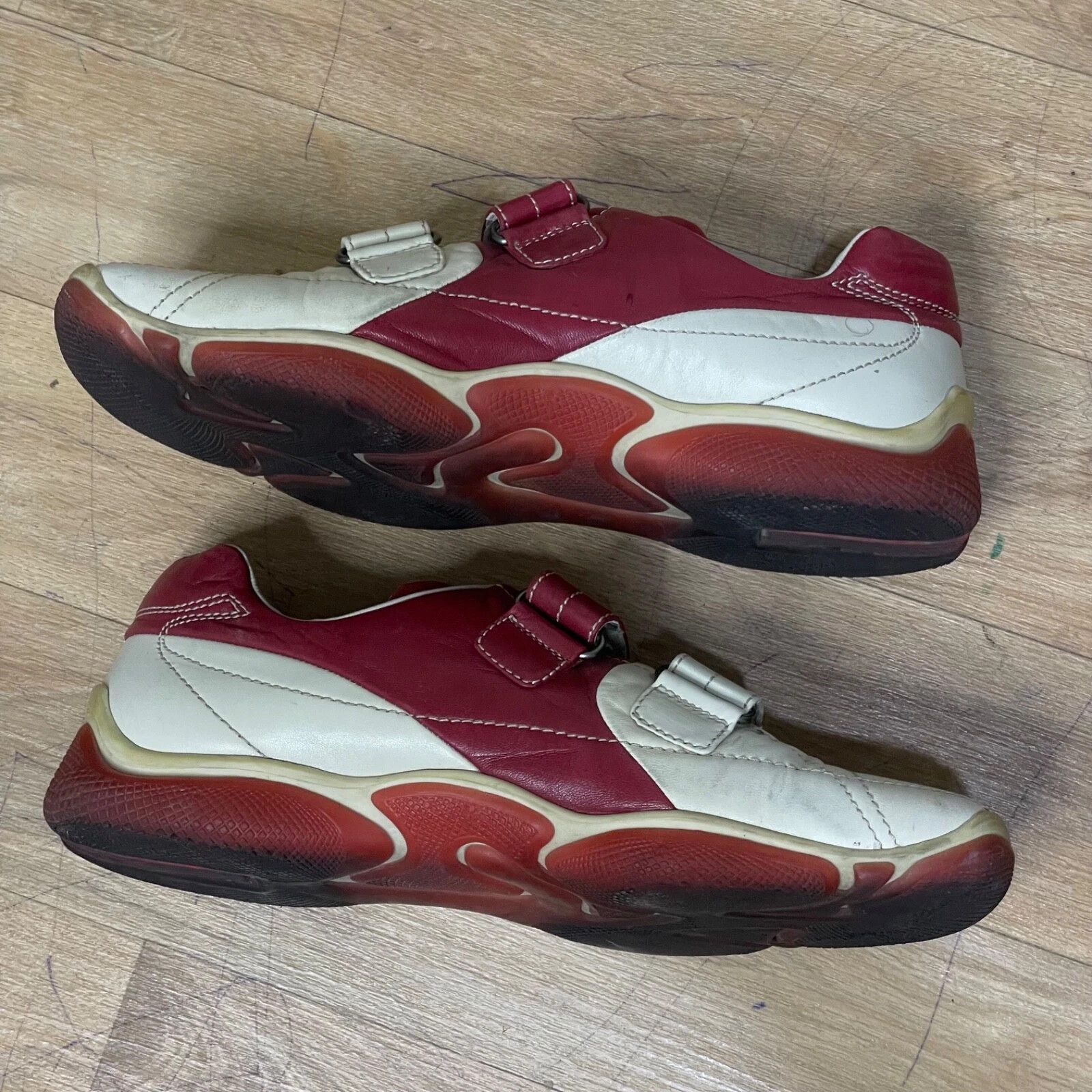 Prada PRADA Linea Rossa Shoes Leather Sneakers Low Top made italy Size US 10 / EU 43 - 4 Thumbnail