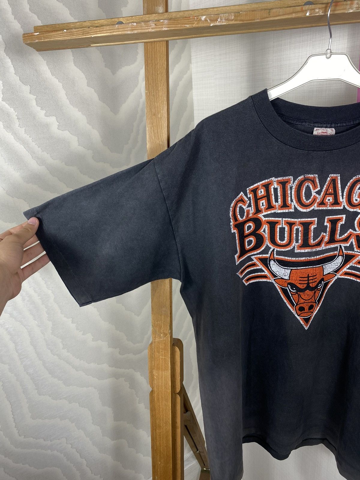 NBA × Vintage Chicago Bulls USA Vintage T Shirt Size US XL / EU 56 / 4 - 5 Thumbnail