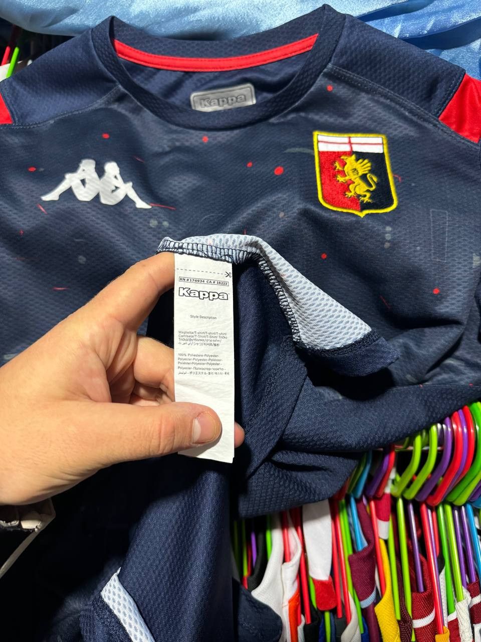 Kappa × Vintage Vintage Genoa Kappa Training Jersey Blokcore Small Size US S / EU 44-46 / 1 - 13 Thumbnail