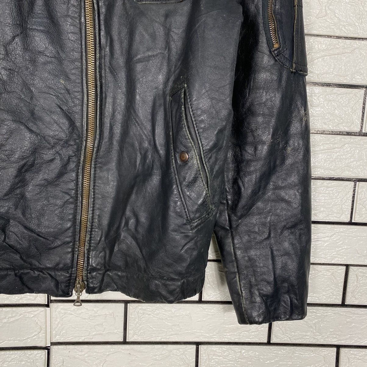 Japanese Brand Rare Vintage Pierre Jacques Genuine Leather Jacket Size US S / EU 44-46 / 1 - 6 Thumbnail