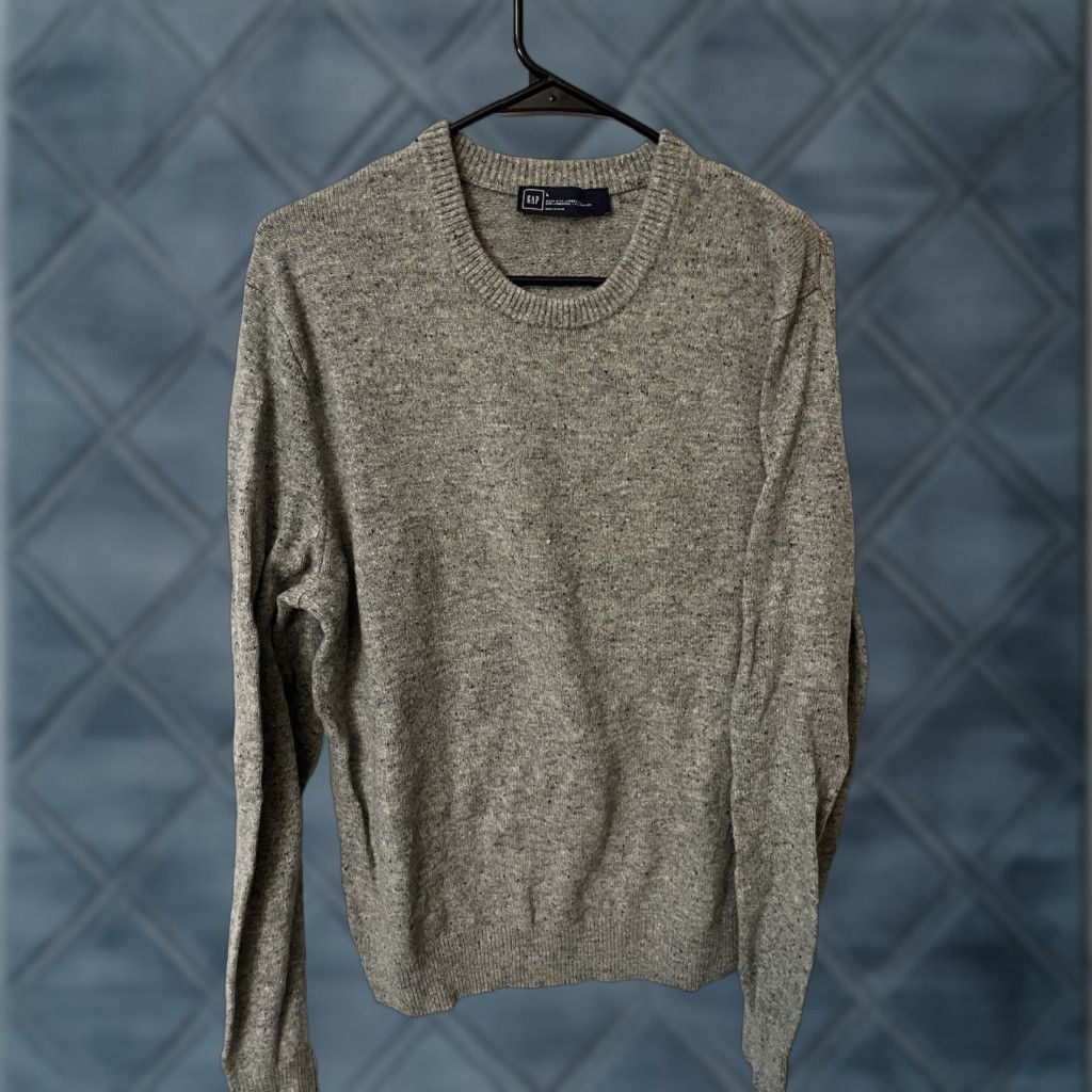 Gap Gap Classic Crewneck Sweater Large Gray Lambswool Nylon Blend Mens Size US L / EU 52-54 / 3 - 1 Thumbnail