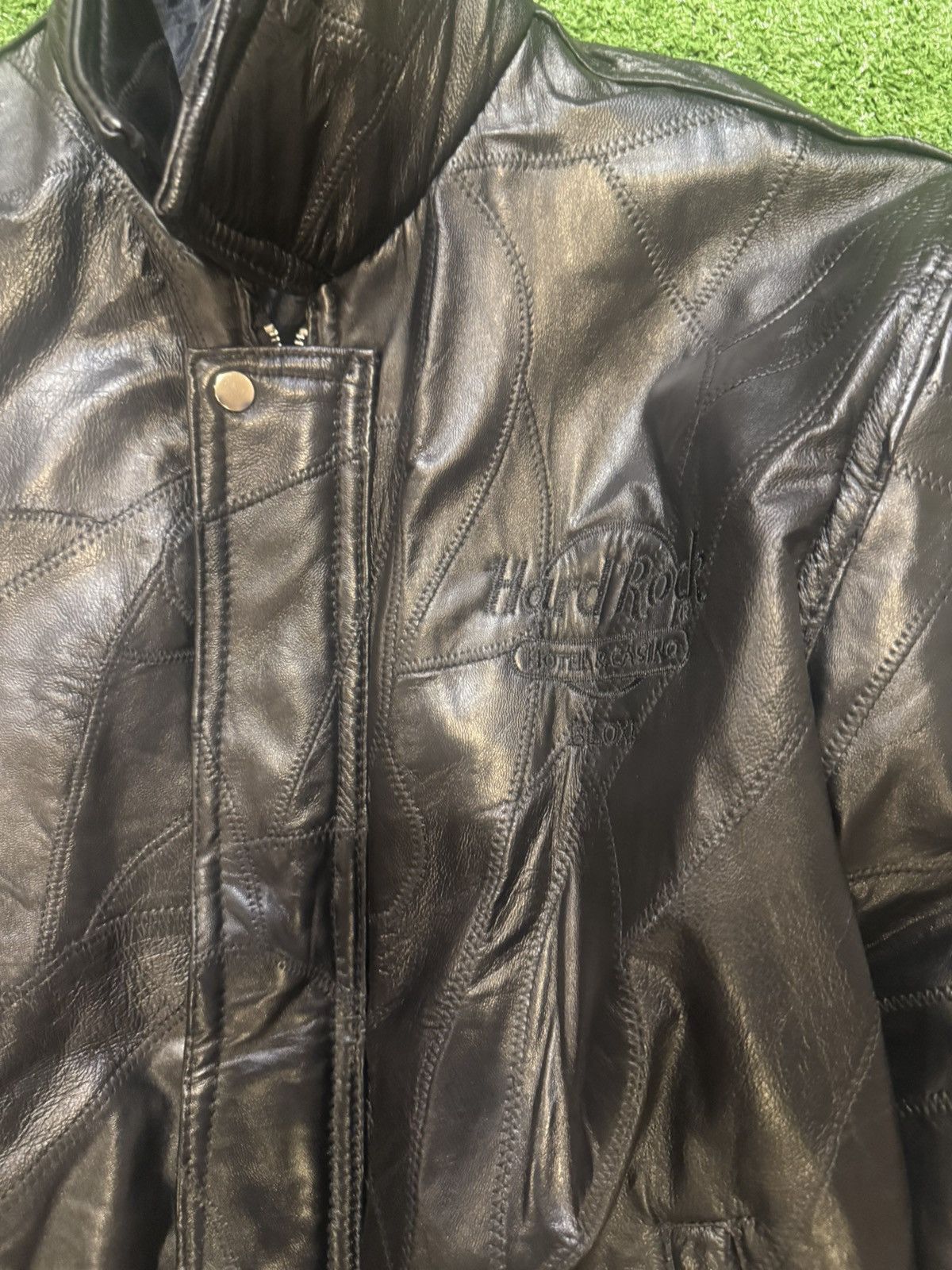 Hard Rock Cafe Hard Rock Cafe Biloxi Leather Jacket Size US L / EU 52-54 / 3 - 4 Thumbnail