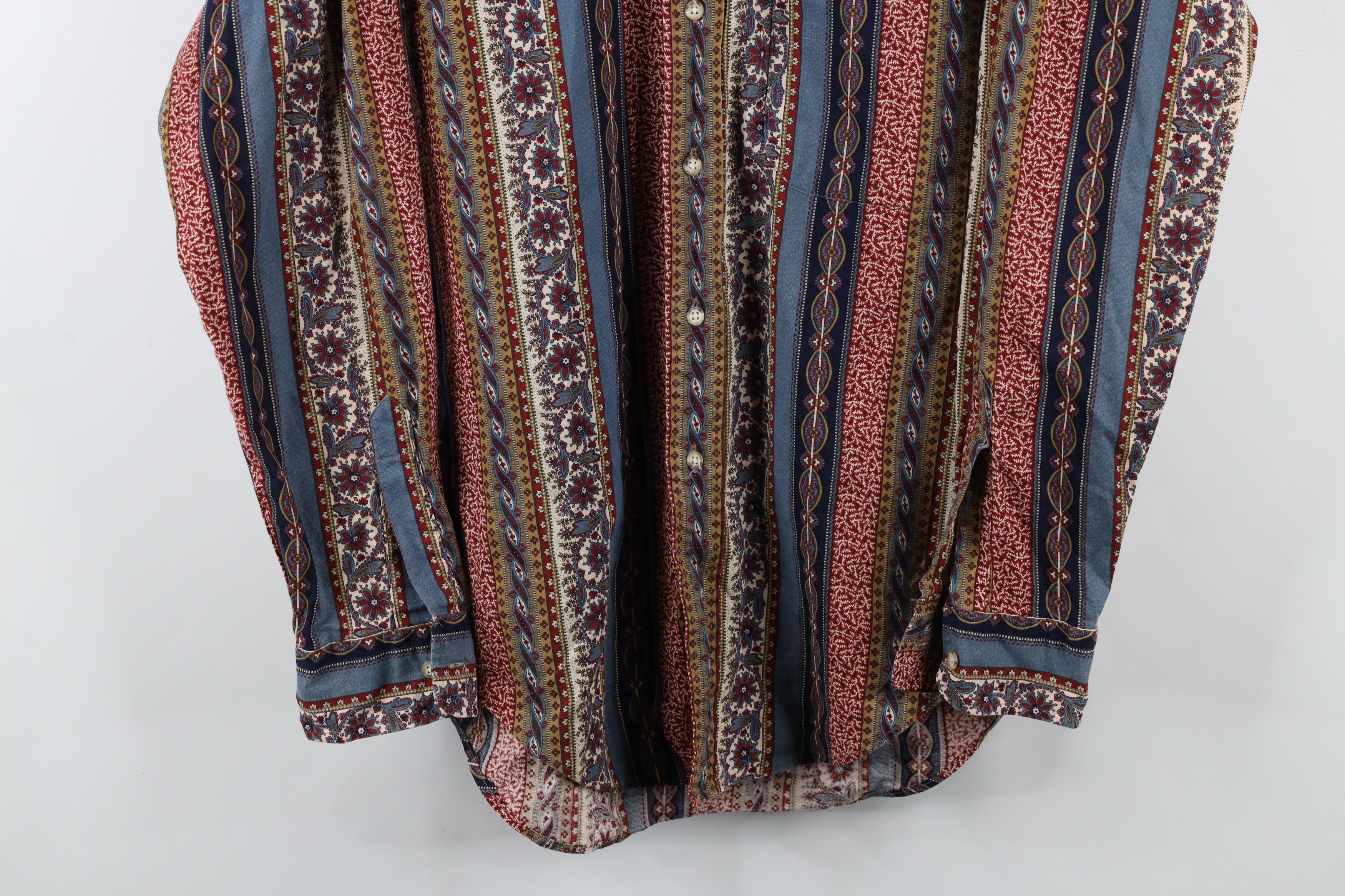 Vintage Vintage 90s Streetwear Tapestry Flower Button Down Shirt USA Size US M / EU 48-50 / 2 - 3 Thumbnail