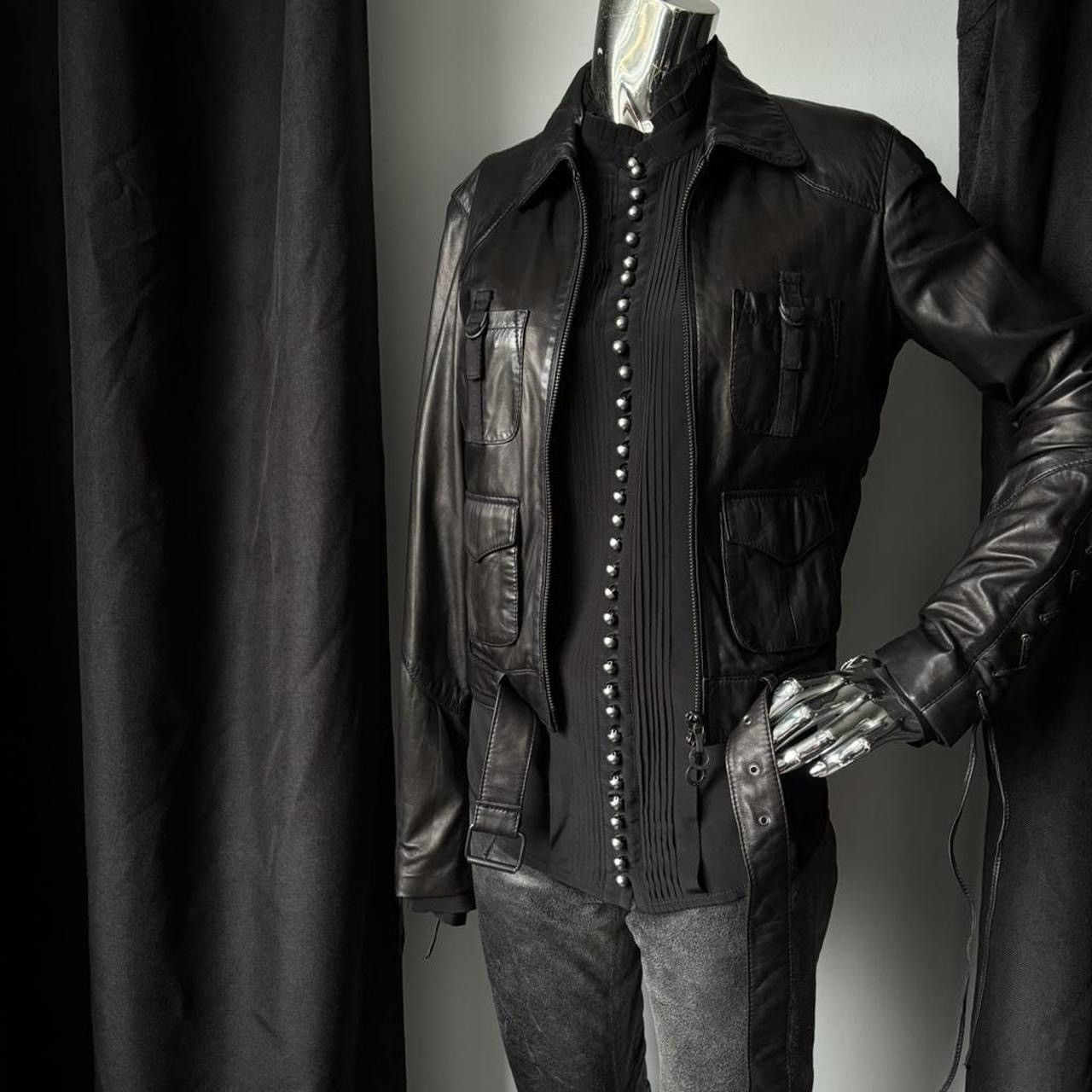 Diesel Black Gold DIESEL BLACK GOLD LEATHER JACKET Size M / US 6-8 / IT 42-44 - 4 Thumbnail