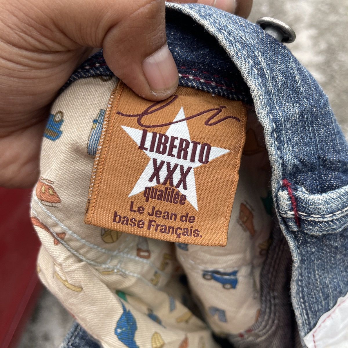 Japanese Brand Vintage Liberto Distressed Buckle Belt Workwear Denim Size US 36 / EU 52 - 6 Thumbnail