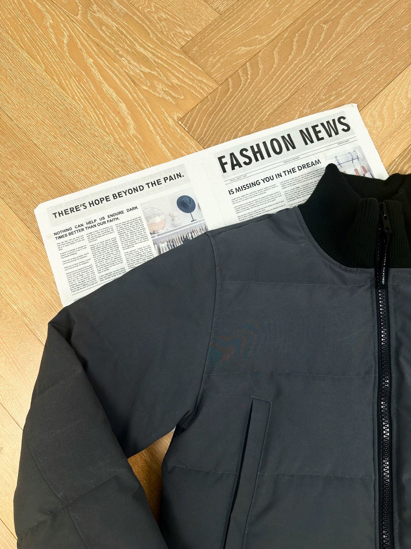 Canada Goose Canada Goose Woolford Logo Flight Down Jkt Men's Charcoal L Size US L / EU 52-54 / 3 - 6 Thumbnail