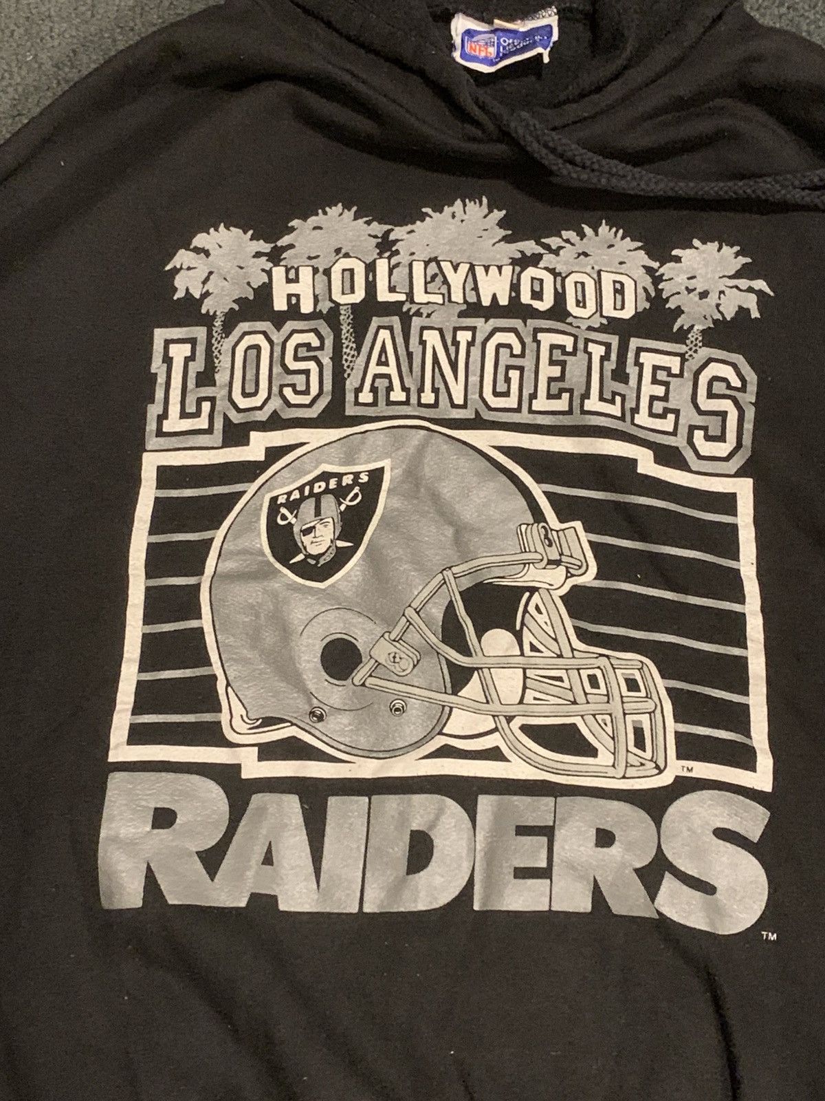 Vintage VINTAGE 80s - 94 LOS ANGELES RAIDERS HOODIE Size US L / EU 52-54 / 3 - 2 Thumbnail