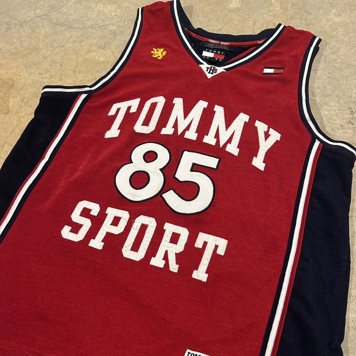 Tommy Hilfiger × Vintage Crazy Vintage 90s Tommy Jeans Sport Basketball Jersey Rare Size US M / EU 48-50 / 2 - 3 Thumbnail