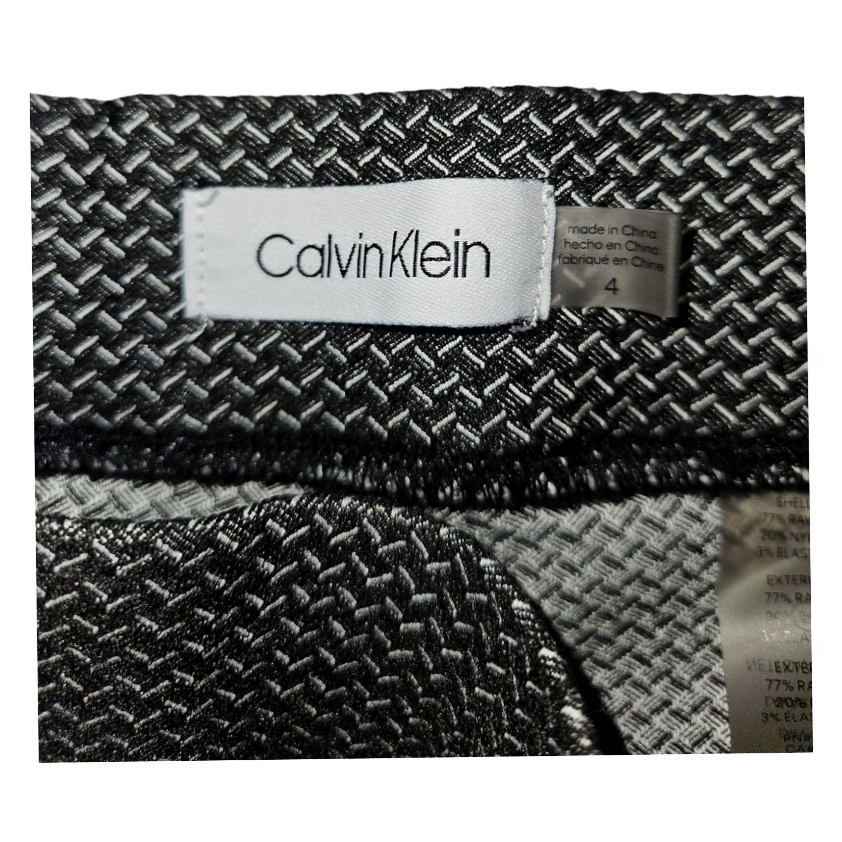 Calvin Klein Calvin Klein Leggings Women's 4 Black Casual Workwear Travel Logo Size 27" / US 4 / IT 40 - 2 Thumbnail