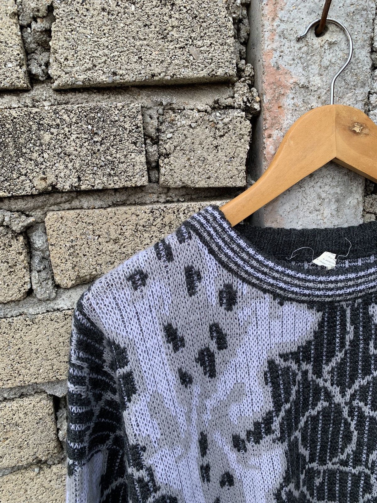 Vintage Crazy Vintage Abstract pattern knit sweatshirt multicolour Size US XL / EU 56 / 4 - 7 Thumbnail