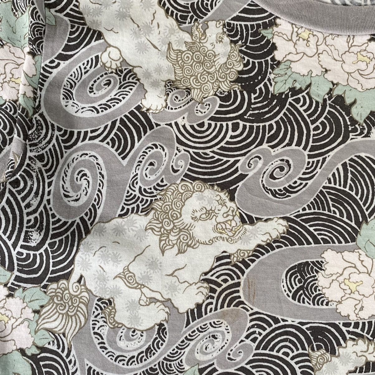 Hysteric Glamour Vintage 90’s Ozone Rocks by HG Komainu Clouds Waves AOP Tee Size US L / EU 52-54 / 3 - 8 Thumbnail