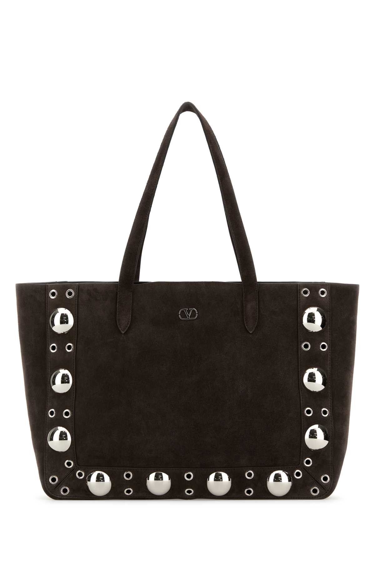 Brown Suede Nellcã´Te Shopping Bag