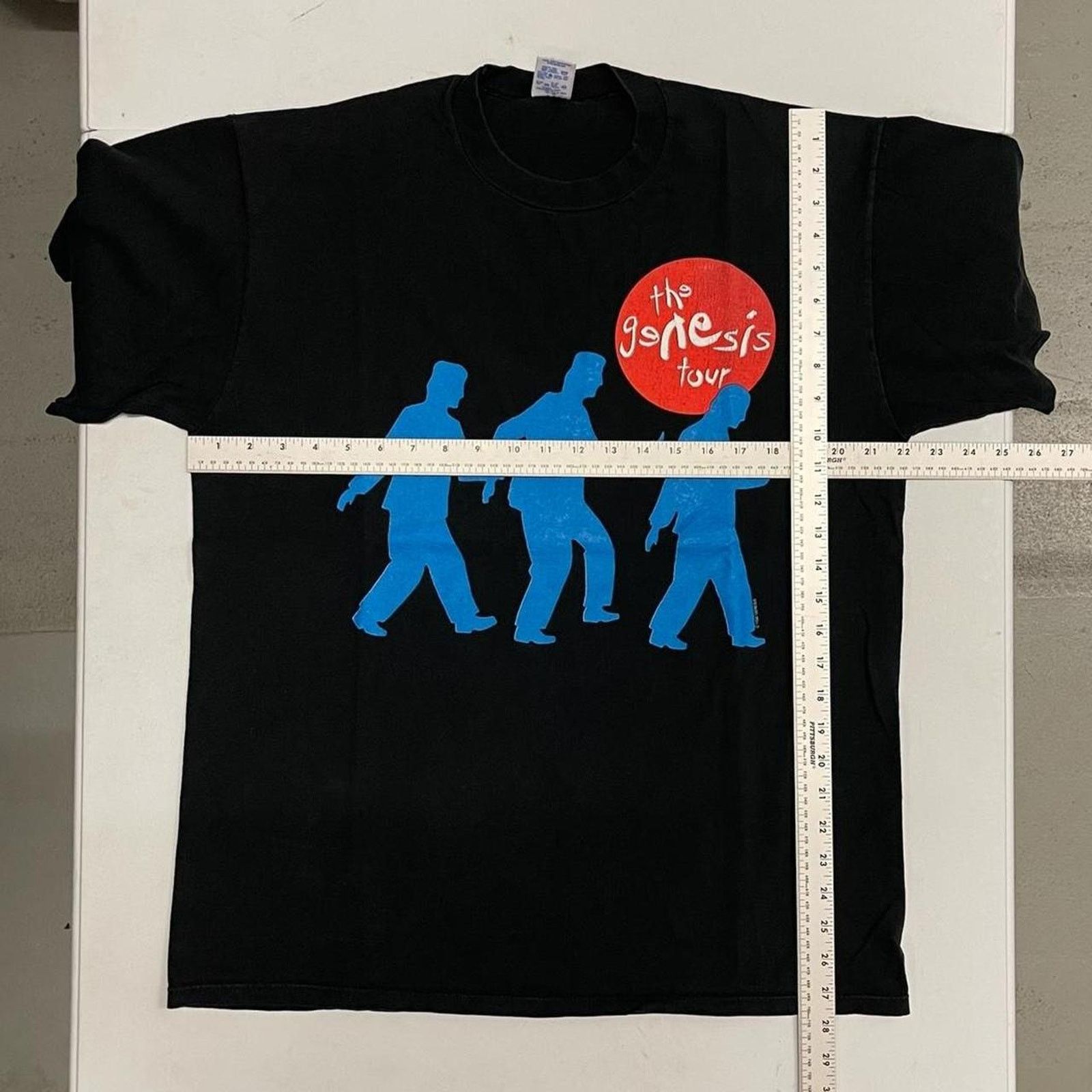 Jerzees Vintage 1990s Genesis Graphic T-Shirt Men's Size X-Large Size US XL / EU 56 / 4 - 4 Thumbnail