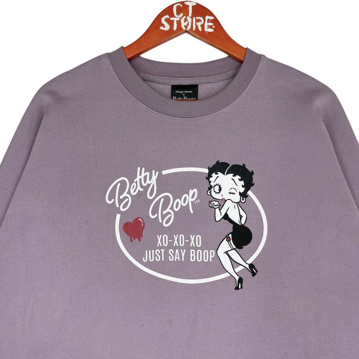 Cartoon Network Betty Boop X Strange Heaven Crewneck Sweatshirt Purple Size 3XL / US 20-22 - 3 Thumbnail