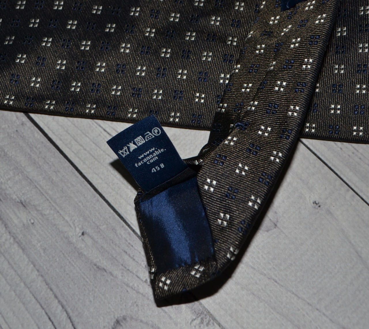 Faconnable Faconnable Brown Silk Tie Size ONE SIZE - 10 Thumbnail
