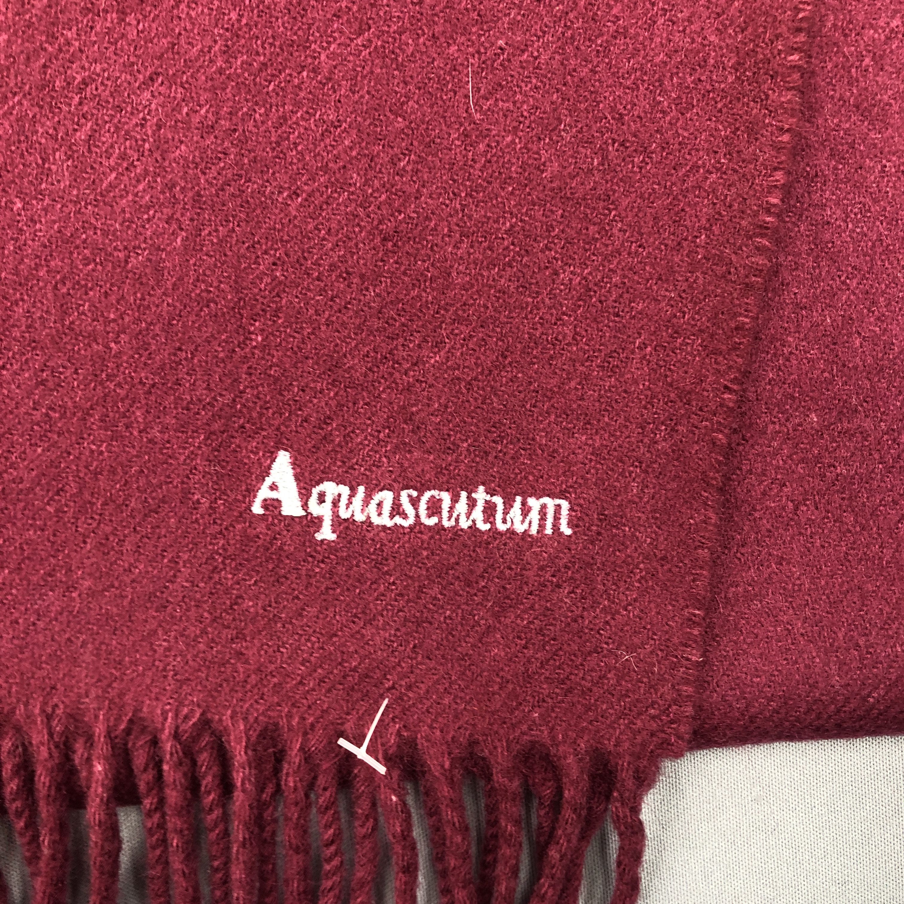 Aquascutum Vintage Aquascutum Scarf Fringe Wool Cashmere Scarves Size ONE SIZE - 4 Thumbnail