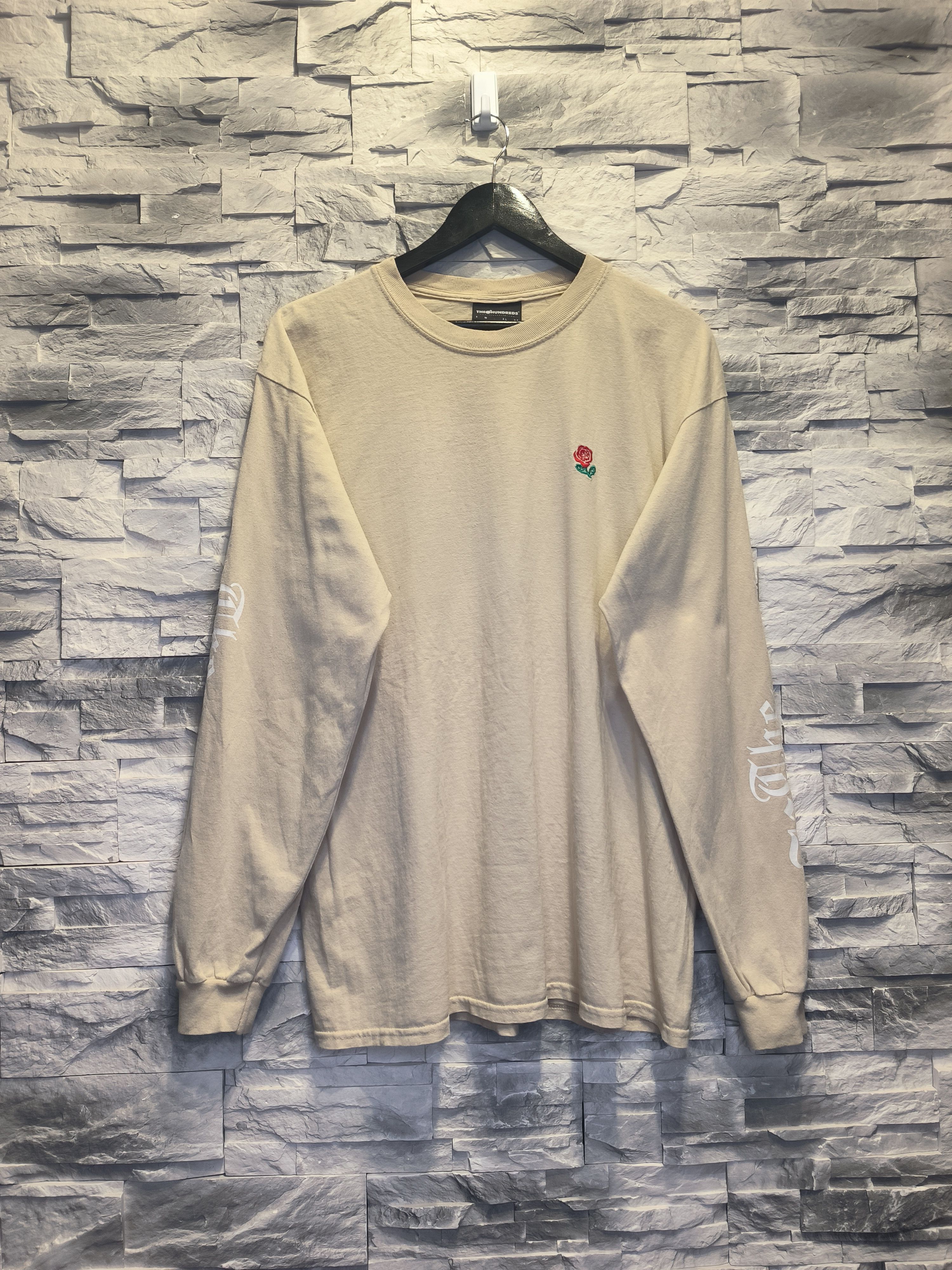 The Hundreds The Hundreads Long Sleeve Crewneck Sweatshirt Logo Beige Size US L / EU 52-54 / 3 - 1 Thumbnail